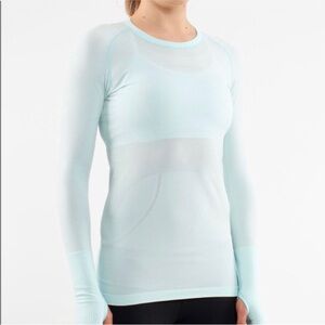 Lululemon Swiftly Tech Long Sleeve Top- Blue- Size 8